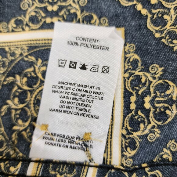 NWT Level Ten Baroque Shirts Mens M Black Gold - Picture 7 of 8